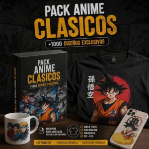 PACK SUBLIMACION ANIME 2.4 CLASICOS