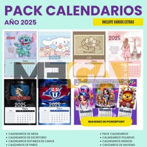 SUPER PACK CALENDARIOS 2025