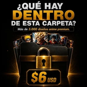+3.000 Diseños Exclusivos de Anime para Sublimación