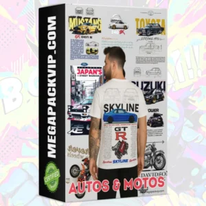 PACK DE SUBLIMACION CON 600 DISEÑOS DE AUTOS Y MOTOS