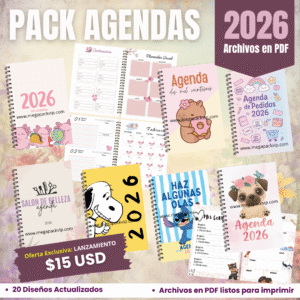 PACK 20 AGENDAS DIGITALES 2026 EN PDF