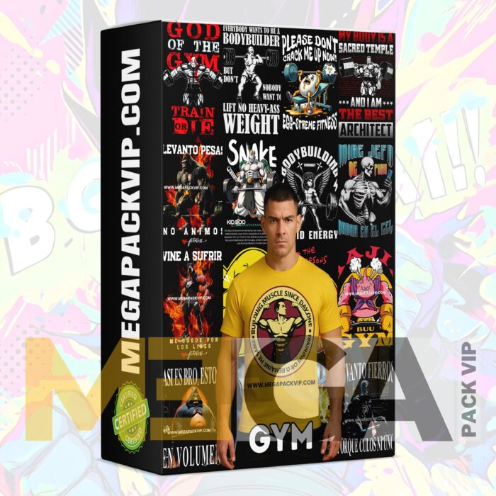 PACK DE SUBLIMACION CON 400 DISEÑOS GYM