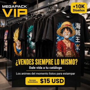 Mega Pack de +10,000 Diseños de Anime