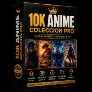 Mega Pack de +10,000 Diseños de Anime