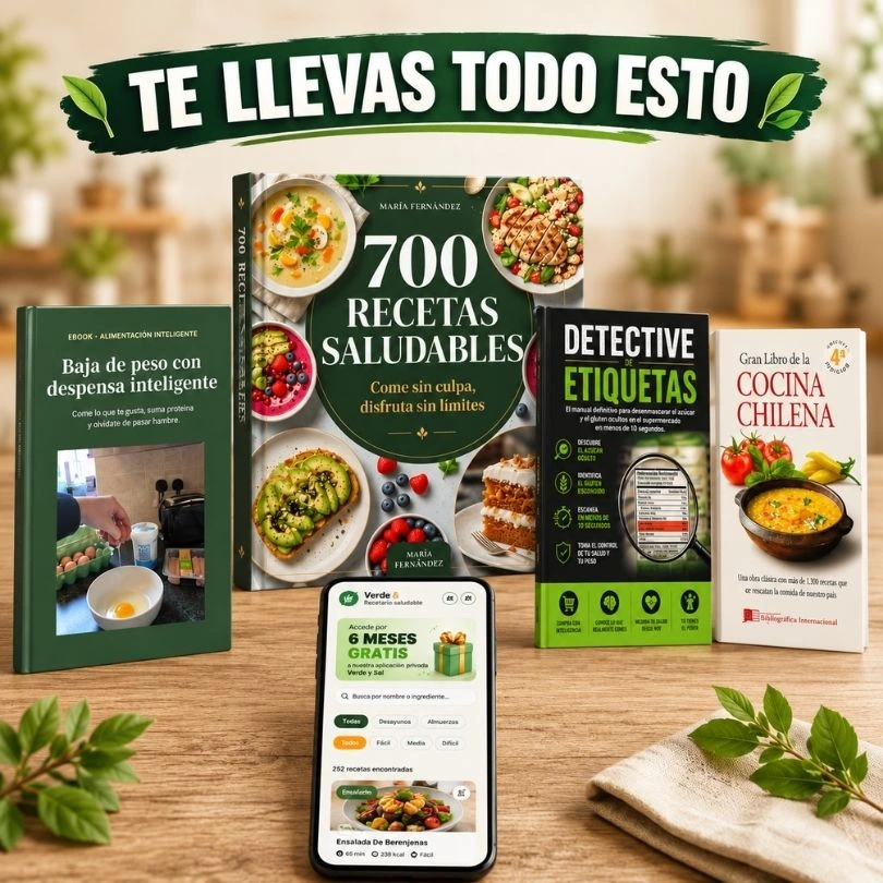 700 Recetas Saludables + Bonos
